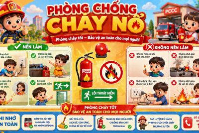 🔥 Phòng chống cháy nổ – Kỹ năng thoát hiểm cho trẻ