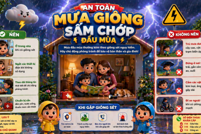 MƯA GIÔNG ĐẦU MÙA – CHỦ ĐỒNG PHÒNG TRÁNH MƯA GIÔNG SẤM SÉT
