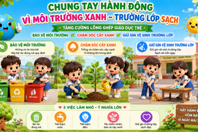 VÌ MÔI TRƯỜNG XANH-TRƯỜNG LỚP SẠCH