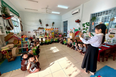 HOẠT ĐỘNG GÓC – NƠI TRẺ TRẢI NGHIỆM VÀ SÁNG TẠO